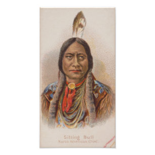 Smoke Signals: Lakota Indian Chief Sitting Bull Photo Print