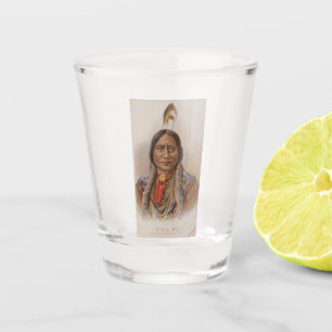 Smoke Signals: Lakota Indian Chief Sitting Bull Shot Glass