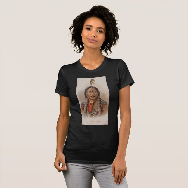 Smoke Signals: Lakota Indian Chief Sitting Bull T-Shirt (Front Full)