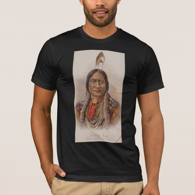 Smoke Signals: Lakota Indian Chief Sitting Bull T-Shirt (Front)