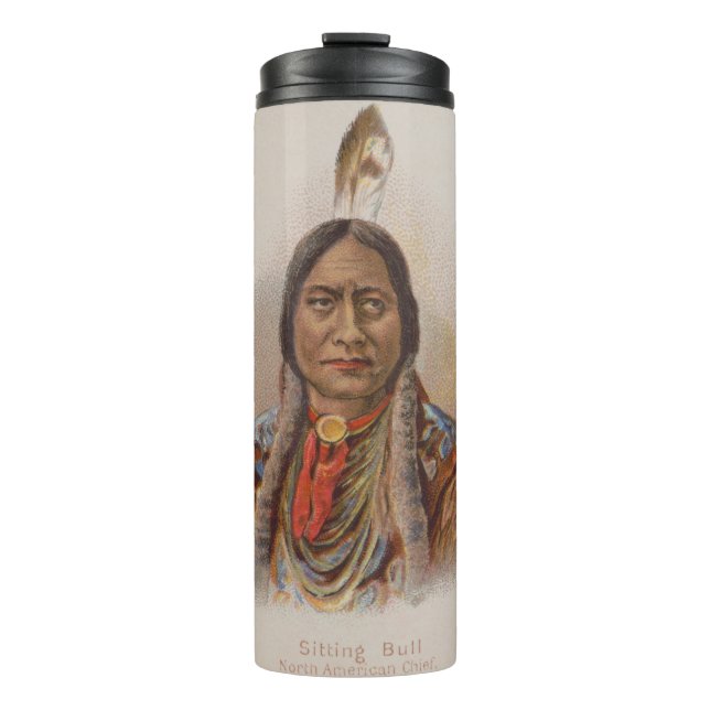 Smoke Signals: Lakota Indian Chief Sitting Bull Thermal Tumbler (Front)