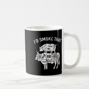 Smoke that - grill bbq pig cow barbecue grilling coffee mug