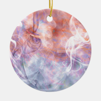 Smoke Vapour Phosphene - Abstract Art Ceramic Ornament