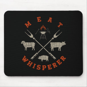 Smoked Bbq Grilling Meat Smoking Meat Whisperer Rb Mouse Pad