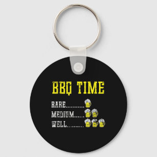 Smoked Meat Funny Bbq Chef Beer Drinking Gift Barb Key Ring