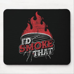 Smoked Meat Grilled Steak Funny Barbecue Mouse Pad