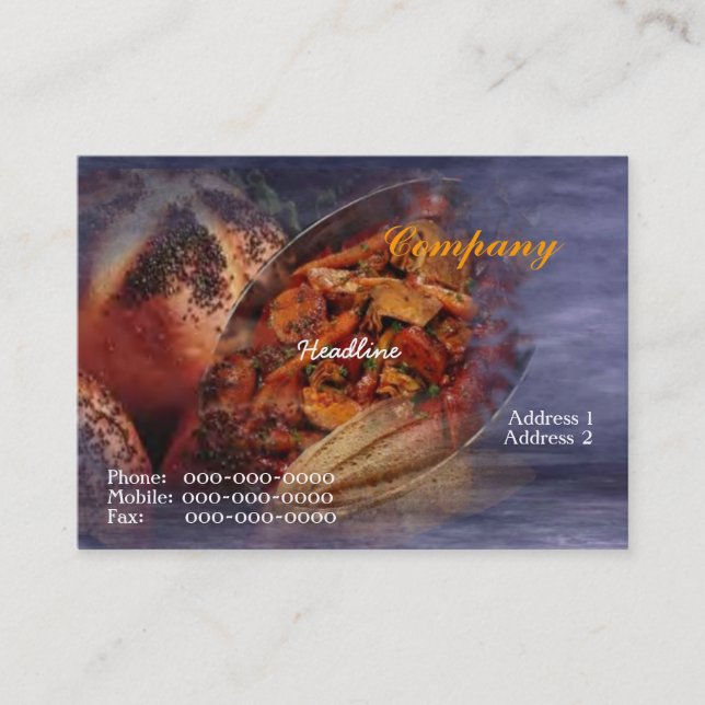 Smoked Sausage Business Card (Front)