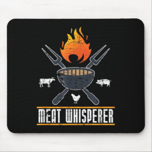 Smoked Steak Lover Funny Bbq Chef Gift Grilling Ba Mouse Pad