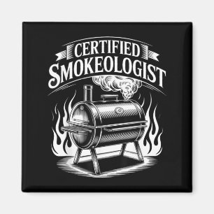 Smokeologist Funny Bbq Smoker Grilling Foodie Magnet