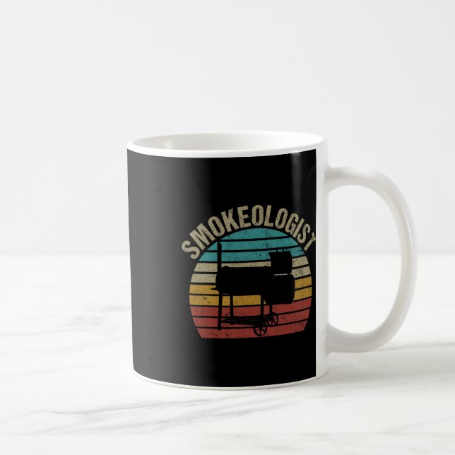 Smokeologist - Funny Pitmaster Bbq Smoker Grilling Coffee Mug (Right)