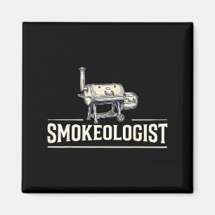 Smokeologist - Funny Pitmaster Bbq Smoker Grilling Magnet