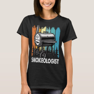 Smokeologist Funny Pitmaster Bbq Smoker Grilling T-Shirt