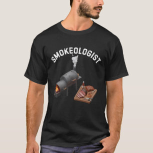 Smokeologist Shirt Funny BBQ Meat Smoking Humour
