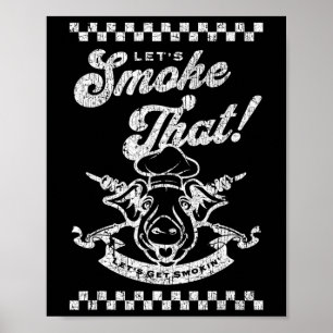 Smoker Chef Dad Father Poster