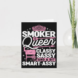 Smoker Queen Cly Sy Smart Y Smoking Bbq Women Card
