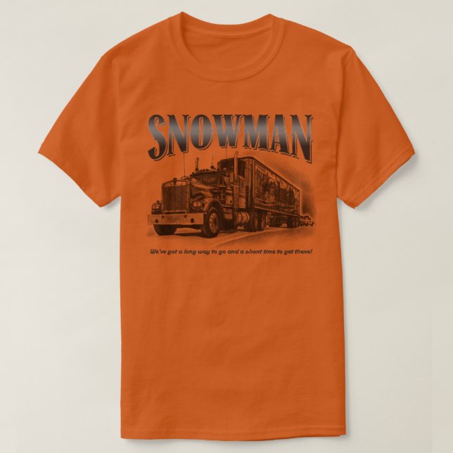 Smokey and the Bandits Snowman T-Shirt (Design Front)