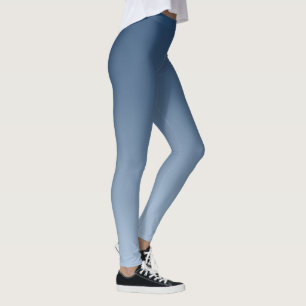 Smokey Blue Harmonious Light to Dark Shades Leggings
