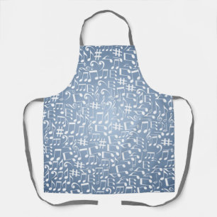 Smokey Blue Shades Light to Dark Stylish Apron