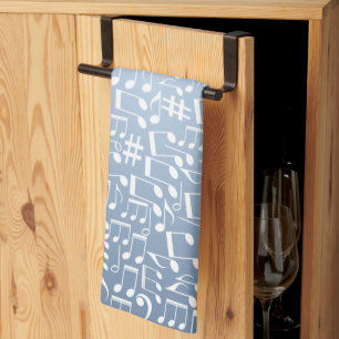 Smokey Blue Shades Light to Dark Stylish Tea Towel