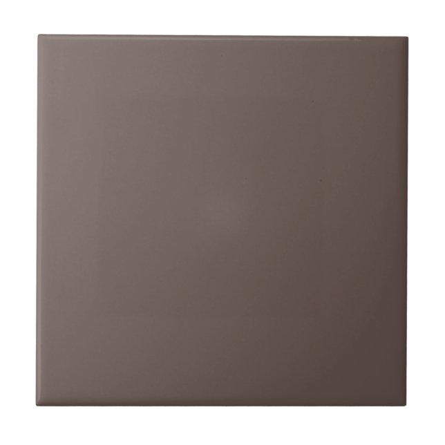 Smokey Coffee Quartz Neutral Brown Solid Colour Ceramic Tile (Front)