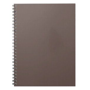 Smokey Coffee Quartz Neutral Brown Solid Colour Notebook