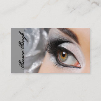 Smokey Eye silver Business Card
