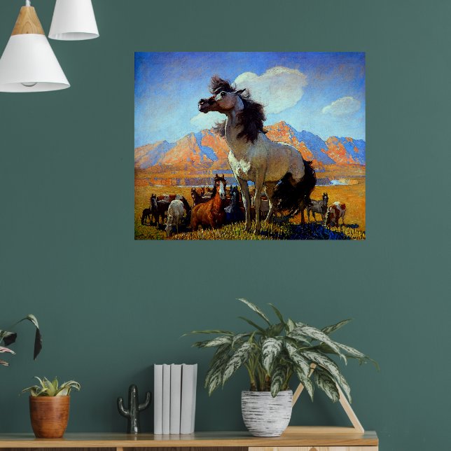 Smokey Face N C Wyeth Circa 1917 Poster (Living Room 1)