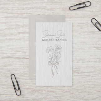 smokey floral business card