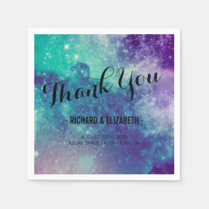 Smokey Galaxy Wedding Napkins