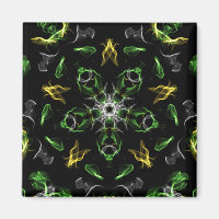 Smokey Green Mandala Digital Drawing