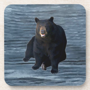 Smokey Mountain Black Bear-Design 1 Coaster