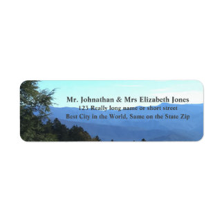 Smokey Mountain Summer Return Address Label