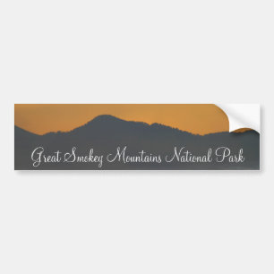 Smokey Mountain Sunrise Bumper Sticker
