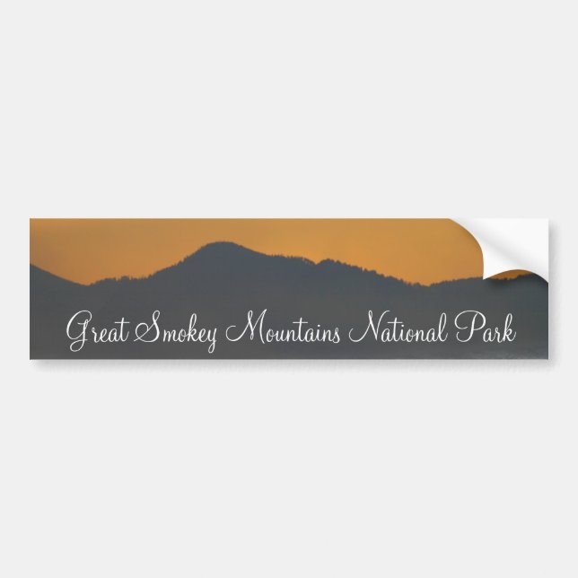 Smokey Mountain Sunrise Bumper Sticker (Front)