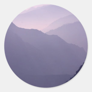 Smokey Mountains Haze Classic Round Sticker