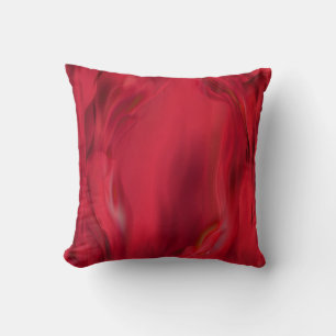 Smokey red textured cushion
