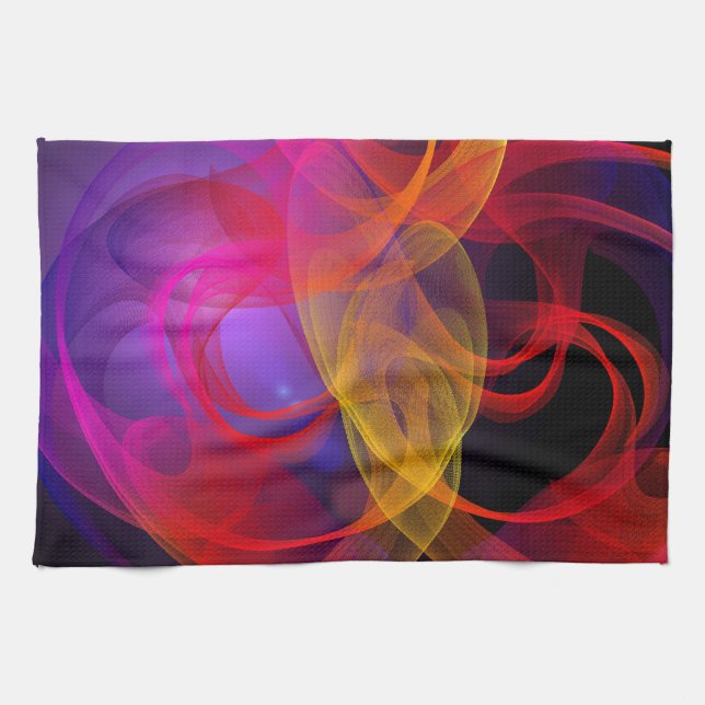 Smokey Swirls Tea Towel (Horizontal)