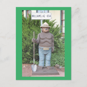 Smokey the Bear on Route 66 Postcard