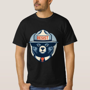 Smokey The Resist Bear – Bold Activist Artwork T-Shirt