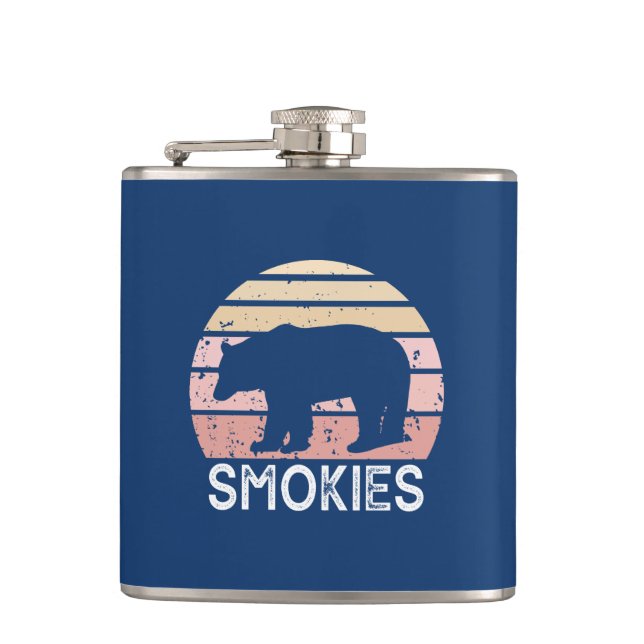 Smokies Bear Hip Flask (Front)