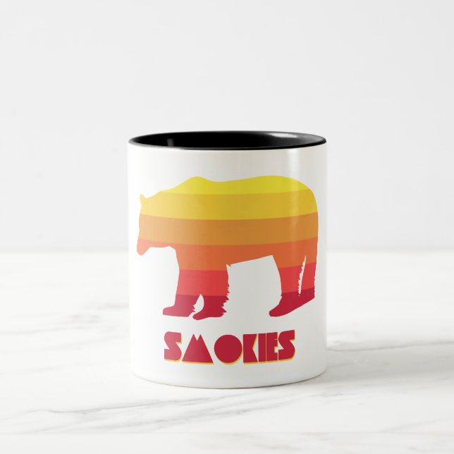 Smokies Rainbow Bear Two-Tone Coffee Mug (Center)