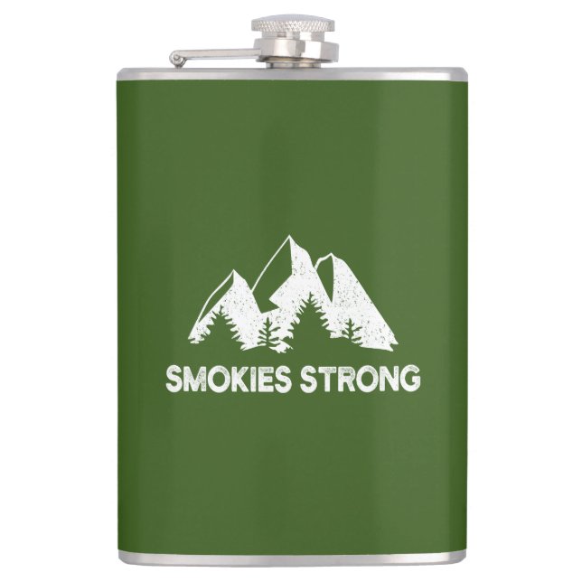 Smokies Strong Hip Flask (Front)