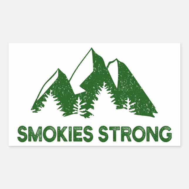 Smokies Strong Rectangular Sticker (Front)