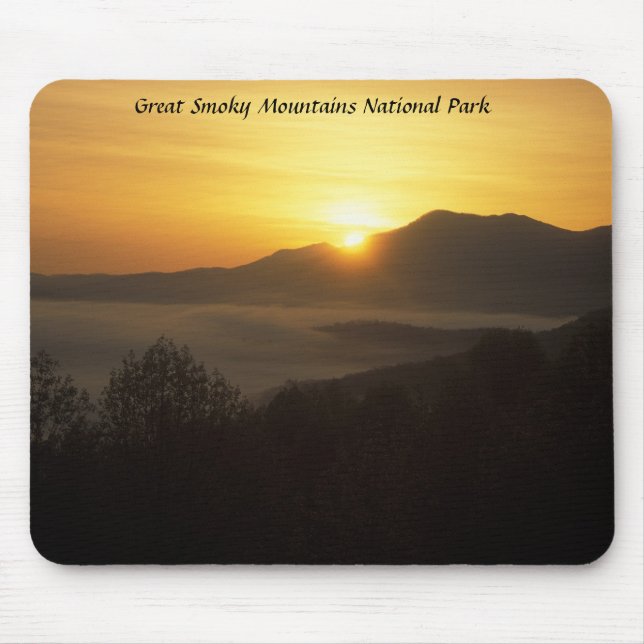Smokies Sunrise, Great Smoky Mountains National... Mouse Pad (Front)