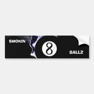 Smokin 8 Ballz bumper sticker
