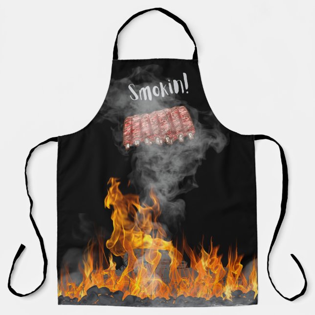 Smokin BBQ Ribs Apron (Front)