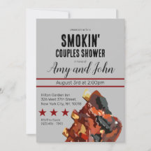 Smokin' BBQ Shower Invitation