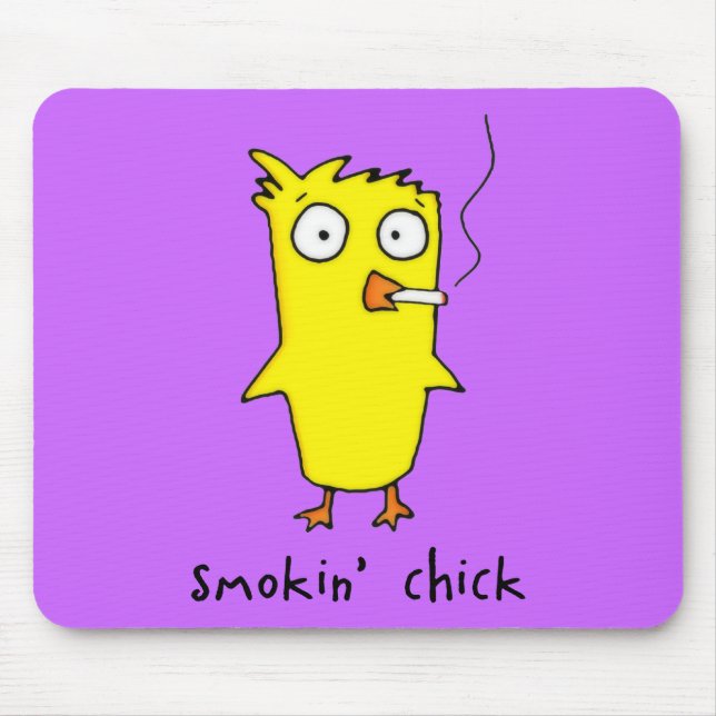 Smokin’ Chick Mousepad (Front)