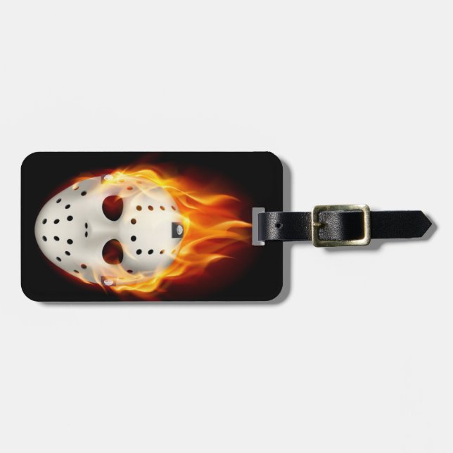 SMOKIN' GOALIE LUGGAGE TAG (Front Horizontal)