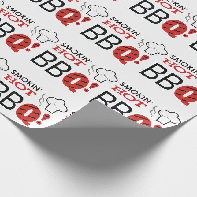 Smokin' Hot BBQ Wrapping Paper (Corner)